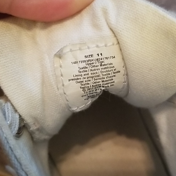 Girl's Gymboree Silver Shoes Sneakers size 11 - Picture 7 of 7